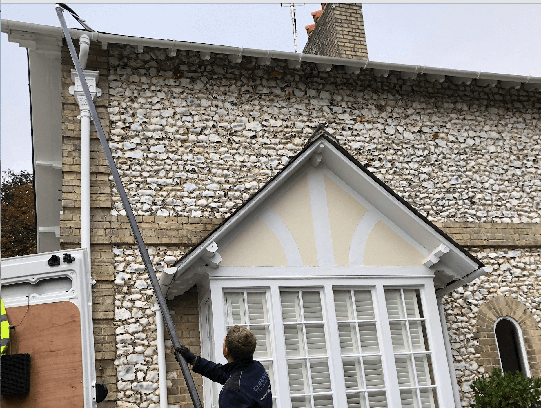 Professional gutter cleaning tools and equipment used by The Roof Moss Cleaners in Prestwood